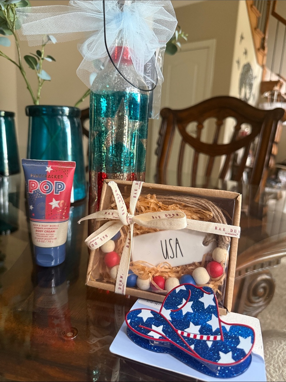 Patriotic USA Decorative Gift Bundle- ready to celebrate 250th - New!